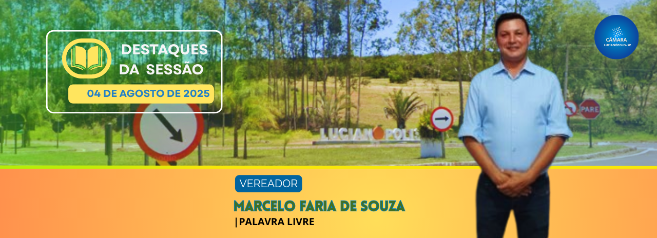 Vereador Marcelo Faria solicita caixa d’água em balança e cobra atenção do Executivo às demandas da Câmara
