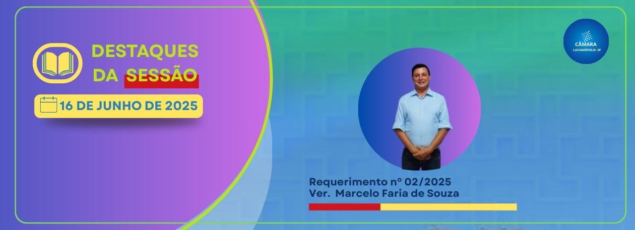 Vereador Marcelo de Souza solicita transparência no uso de máquinas públicas e propõe base para futura lei de controle