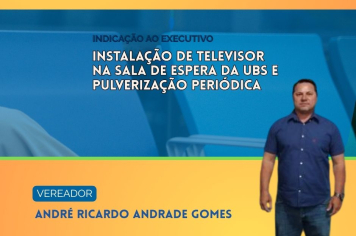 Vereador André Gomes propõe melhorias na UBS Lauro Borges e ações contra pragas urbanas
