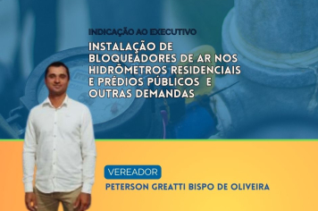 Vereador Peterson leva à Câmara reivindicações da população