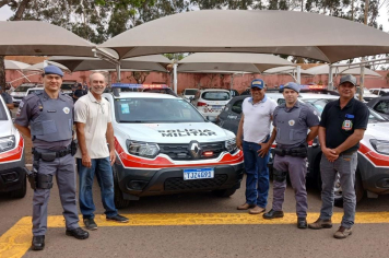 Lucianópolis recebe nova viatura para o apoio do policiamento militar