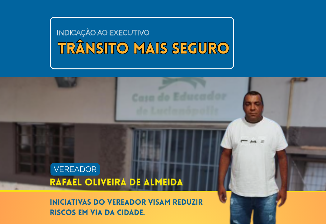Vereador Rafael indica melhorias em via da cidade